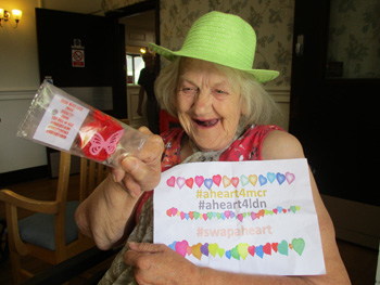 Stocks Hall Burscough Care Home decided to â€˜join and swap their heartsâ€™ by reaching out and sharing love to others, as a show of solidarity following the recent terror attacks.